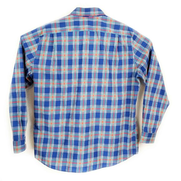 LL Bean Mens Long Sleeve Button Down Shirt Blue L - Picture 5 of 6